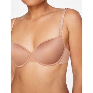 THIRDLOVE 24/7 Classic T-Shirt Bra Mocha Underwire Womens 46C